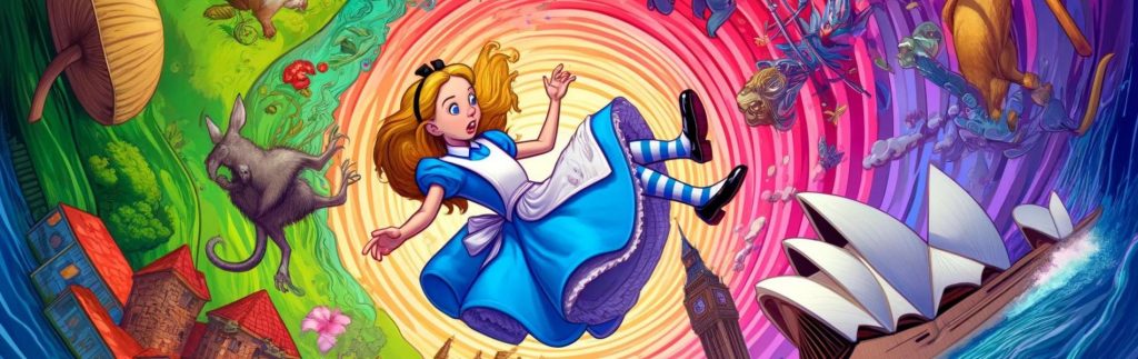 Lewis Carroll, Alice au pays des merveilles. Traduction et illustrations de René Bour.