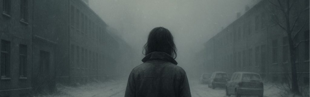 Illustration hivernale du roman Les Vivants et les Morts vingt ans plus tard