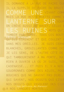 Cécile Schouler, Comme une lanterne sur les ruines