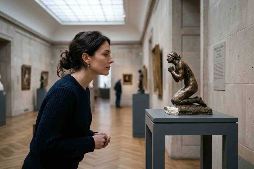 Veronika Mabardi, Sous le regard des statues de Camille Claudel