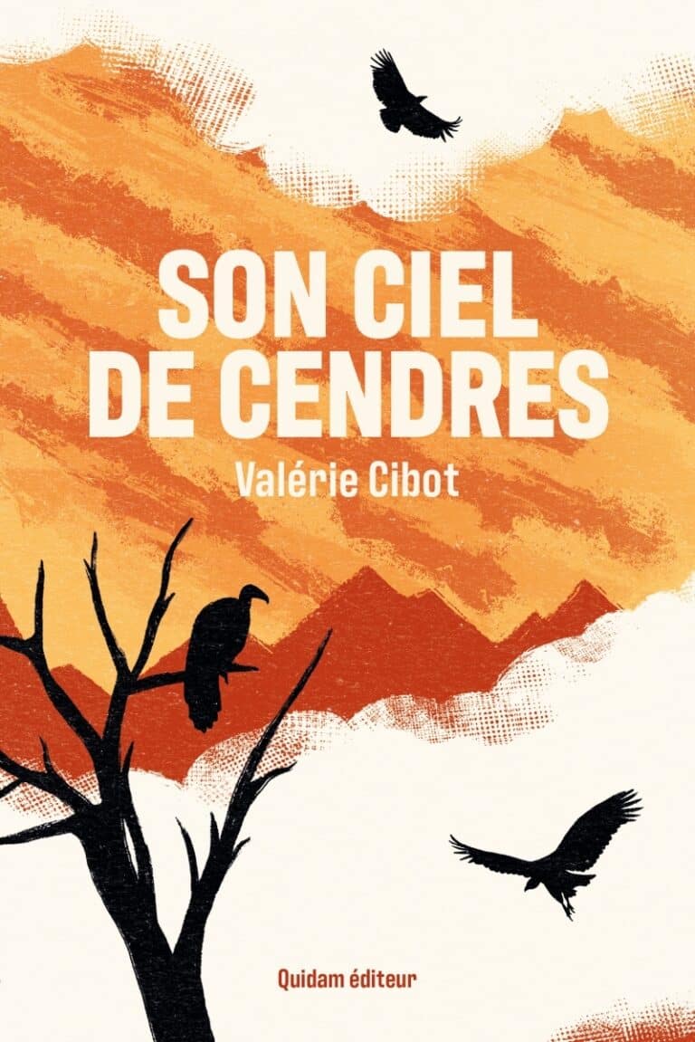 Couverture du roman Son ciel de cendres de Valérie Cibot, publié chez Quidam éditeur