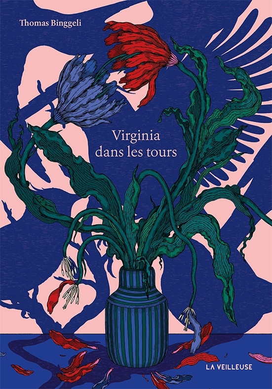 Couverture du roman Virginia dans les tours de Thomas Binggeli, publié aux Éditions La Veilleuse